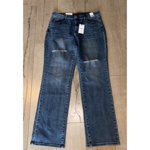 Judy Blue Full Size Midi Rise Medium Wash Dad Jeans 15/32 NWT